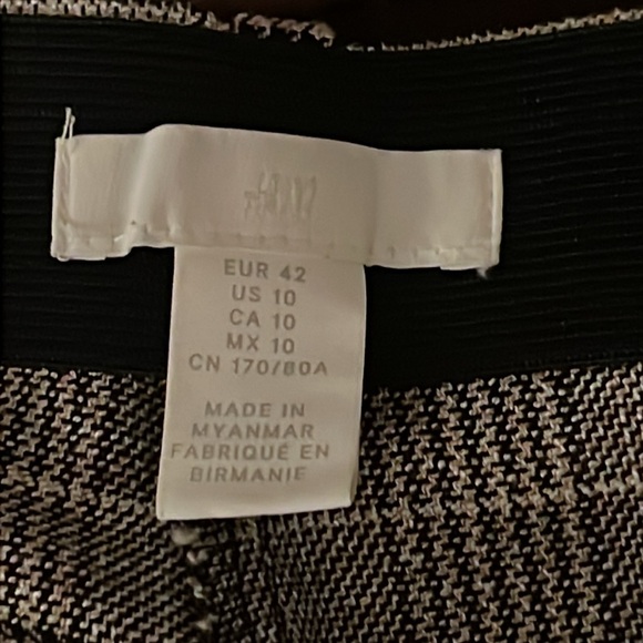 H&M black and white plaid slacks-EUC - Picture 12 of 12